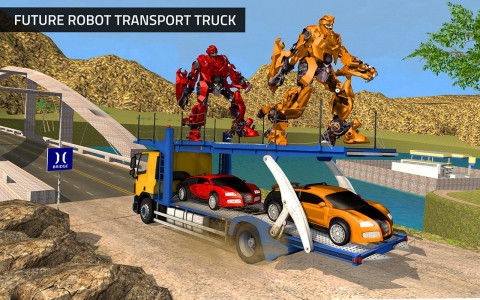 اسکرین شات بازی US Robot Transform Car Driving 2