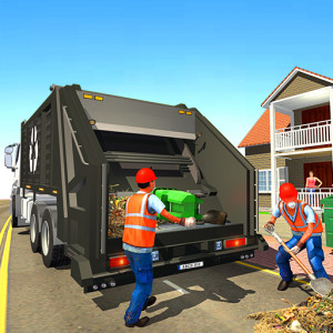 اسکرین شات برنامه Real Garbage Truck Simulator 2