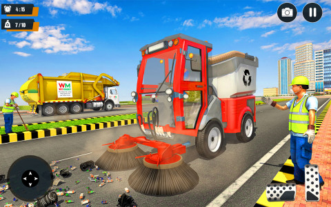 اسکرین شات برنامه Real Garbage Truck Simulator 1