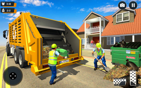 اسکرین شات برنامه Real Garbage Truck Simulator 5
