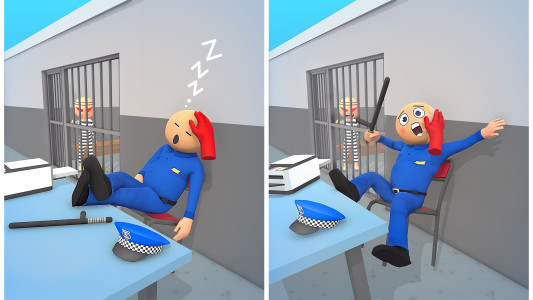 اسکرین شات 1 بازی Crazy Police Slap - Smash Cops