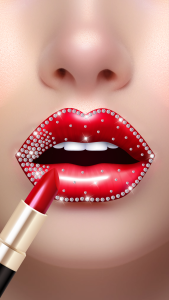 اسکرین شات 6 بازی Lip Art Beauty DIY Makeup Game