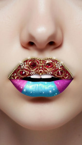 اسکرین شات 4 بازی Lip Art Beauty DIY Makeup Game