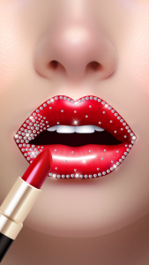 اسکرین شات 6 بازی Lip Art Beauty DIY Makeup Game