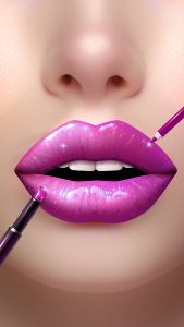 اسکرین شات 7 بازی Lip Art Beauty DIY Makeup Game