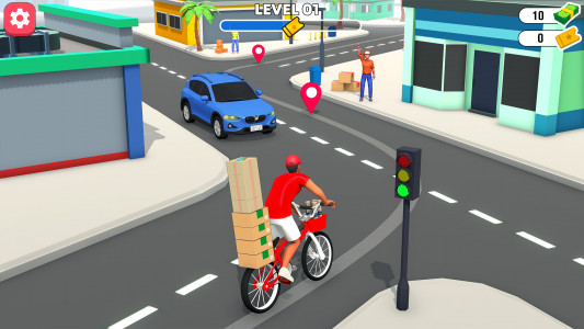 اسکرین شات بازی Delivery Boy Bicycle Game 1