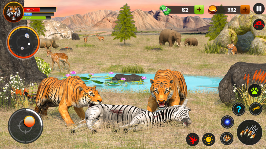 اسکرین شات بازی Tiger Games Wild Animal Games 2