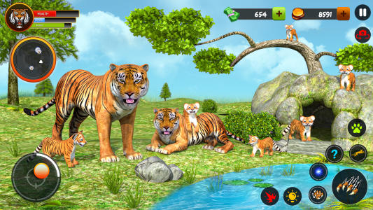 اسکرین شات بازی Tiger Games Wild Animal Games 4