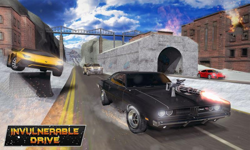 اسکرین شات بازی Mad Car War Death Racing Games 1