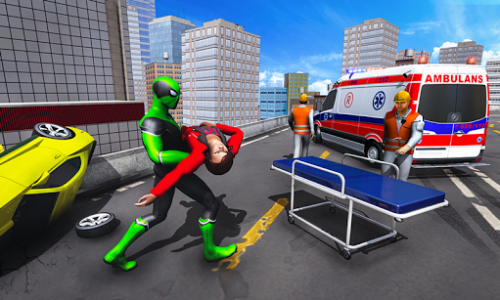 اسکرین شات برنامه Frog Ninja Hero Gangster Vegas Superhero Games 1