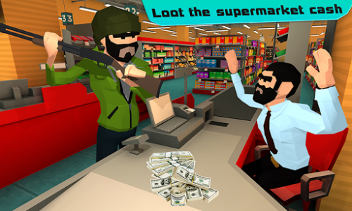 اسکرین شات بازی Supermarket Robbery Crime City Mafia Robbery Games 5