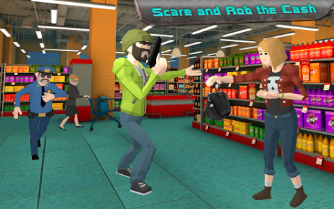 اسکرین شات بازی Supermarket Robbery Crime City Mafia Robbery Games 7