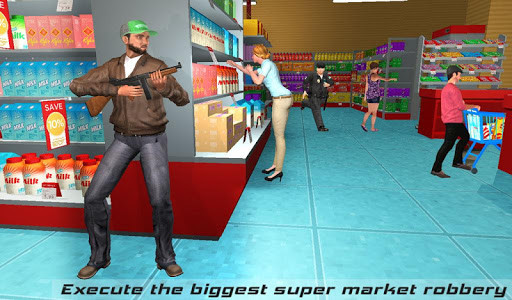 اسکرین شات بازی Supermarket Robbery Crime City: FPS Shooting Games 8