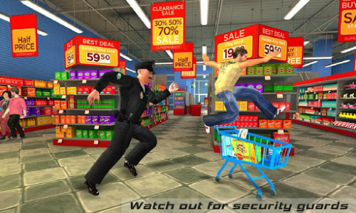 اسکرین شات بازی Supermarket Robbery Crime City: FPS Shooting Games 1