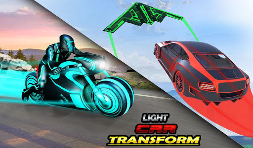 اسکرین شات برنامه Crazy Car Stunt Light Car Transform GT Racing Game 6