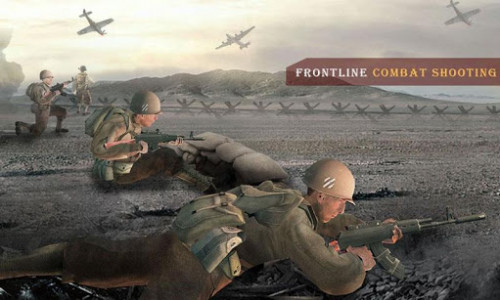 اسکرین شات بازی US Army WW2 Battlegrounds Call Of World War 2 Game 2