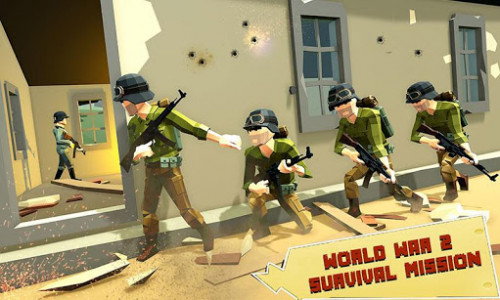اسکرین شات بازی US Army Call of WW2 Battleground World War Games 1