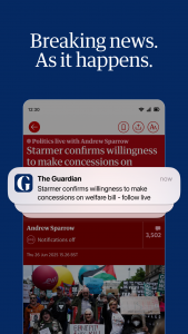 اسکرین شات 2 برنامه The Guardian - Live World News