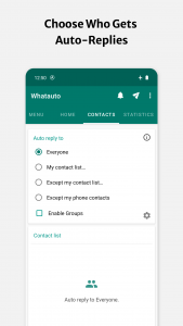 اسکرین شات برنامه Whatauto - Auto Reply 2
