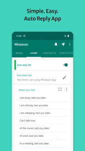 اسکرین شات برنامه Whatauto - Auto Reply 1