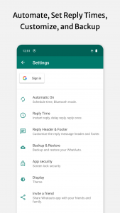 اسکرین شات برنامه Whatauto - Auto Reply 8