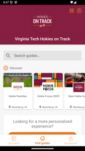 اسکرین شات 1 برنامه Virginia Tech Hokies on Track