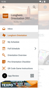 اسکرین شات 1 برنامه UT Austin Orientation