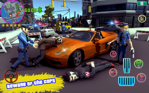 اسکرین شات بازی Grand City Theft War: Polygon Open World Crime 5