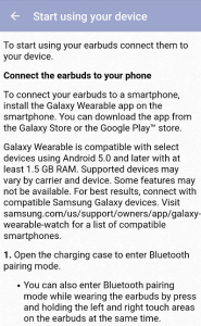 اسکرین شات برنامه Galaxy Buds Live Guide 3