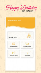 اسکرین شات برنامه Happy Birthday Gif & Images 1