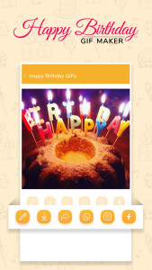 اسکرین شات برنامه Happy Birthday Gif & Images 3