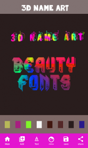 اسکرین شات برنامه 3D Name Art 3