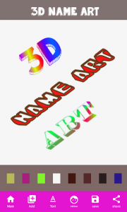 اسکرین شات برنامه 3D Name Art 1