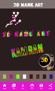اسکرین شات برنامه 3D Name Art 4