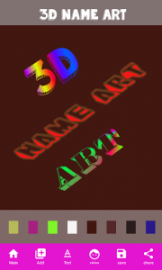 اسکرین شات برنامه 3D Name Art 2