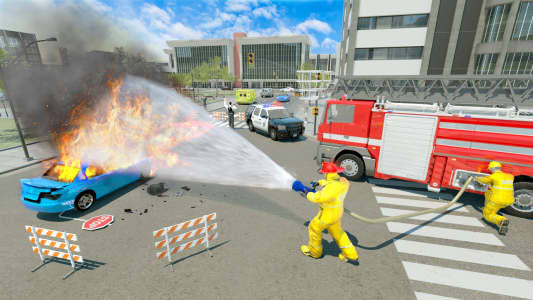 اسکرین شات بازی Fire Truck Driving Simulator 5