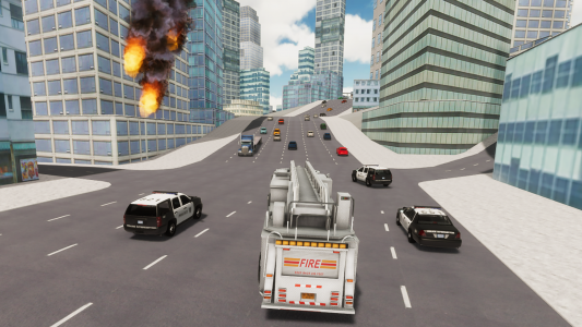 اسکرین شات بازی Fire Truck Driving Simulator 1