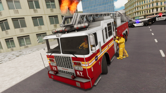 اسکرین شات بازی Fire Truck Driving Simulator 6