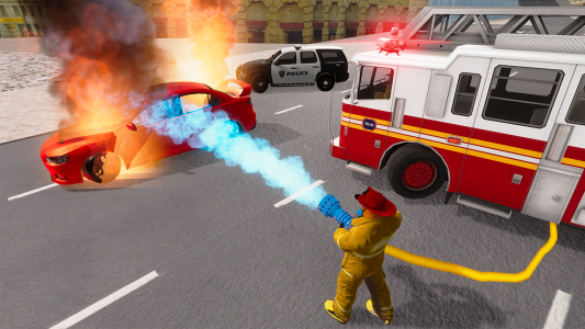 اسکرین شات بازی Fire Truck Driving Simulator 5