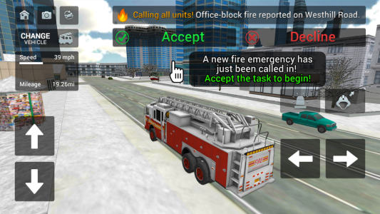 اسکرین شات 1 بازی Fire Truck Rescue Simulator