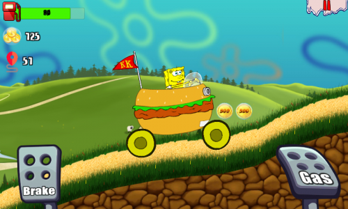اسکرین شات بازی Sponge Kraby Car Hill Racing 5