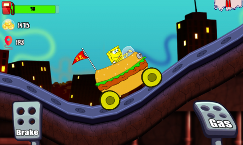 اسکرین شات بازی Sponge Kraby Car Hill Racing 7