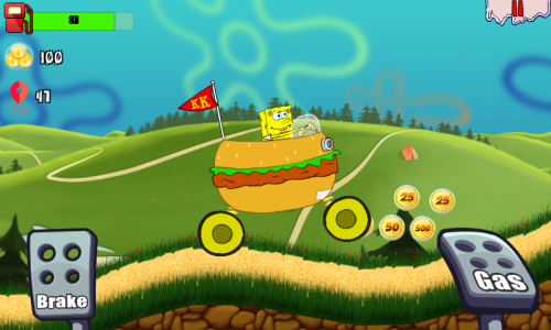 اسکرین شات بازی Sponge Kraby Car Hill Racing 4