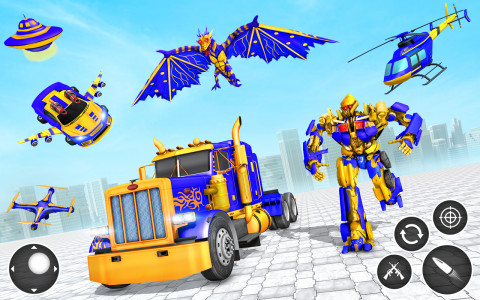 اسکرین شات بازی Dino Robot Transform Car Games 4