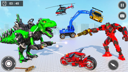 اسکرین شات بازی Dino Robot Transform Car Games 2