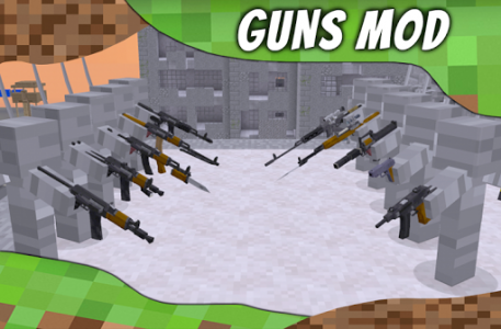 اسکرین شات برنامه Mod Guns for MCPE. Weapons mods and addons. 8
