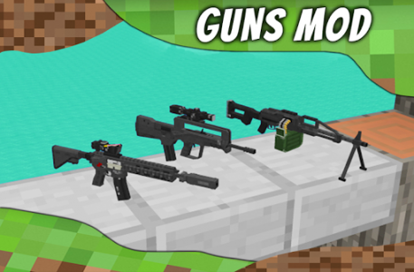 اسکرین شات برنامه Mod Guns for MCPE. Weapons mods and addons. 3