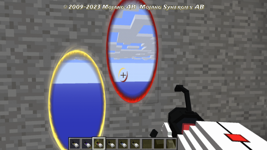 اسکرین شات برنامه portal gun mod for minecraft 3