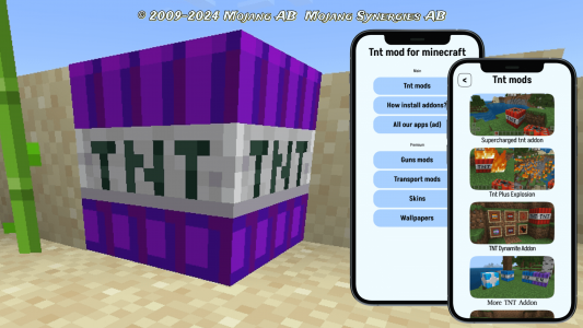 اسکرین شات برنامه tnt mods for minecraft 1