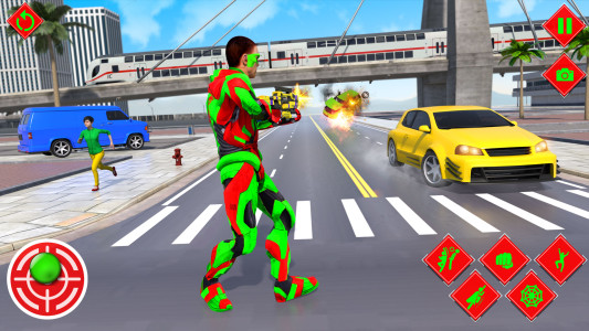 اسکرین شات 4 برنامه Flying Superhero Spider Games